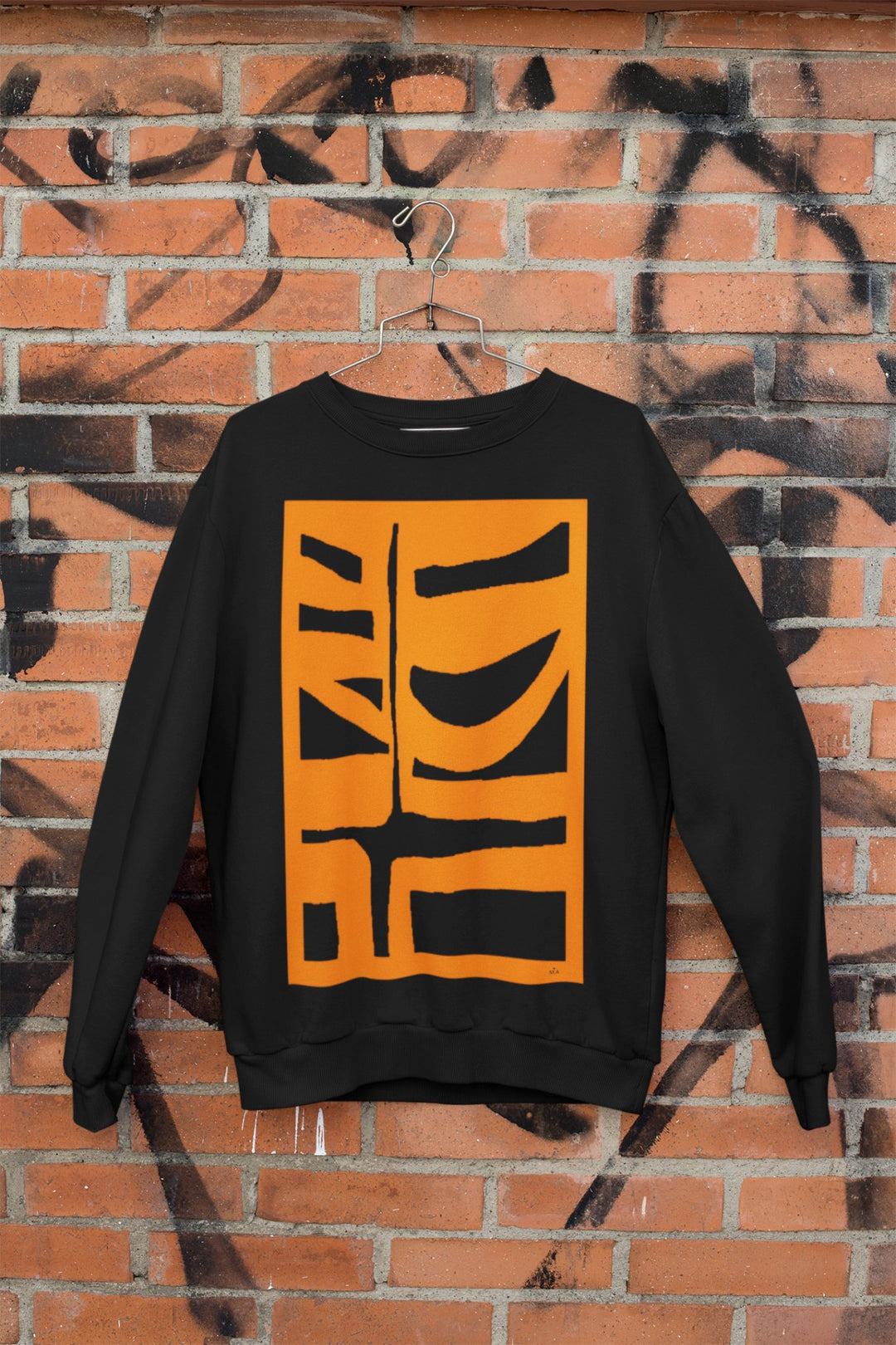 Abstract Sweatshirt - Abstract Sweatshirt BI - 500 in Black or White Cotton Blend at Miami Abstract Inc.