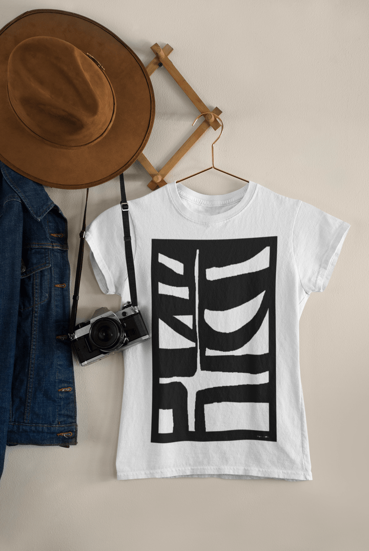 Abstract T-Shirt - Abstract T-Shirt BI - 500 in Black or White at Miami Abstract Inc.