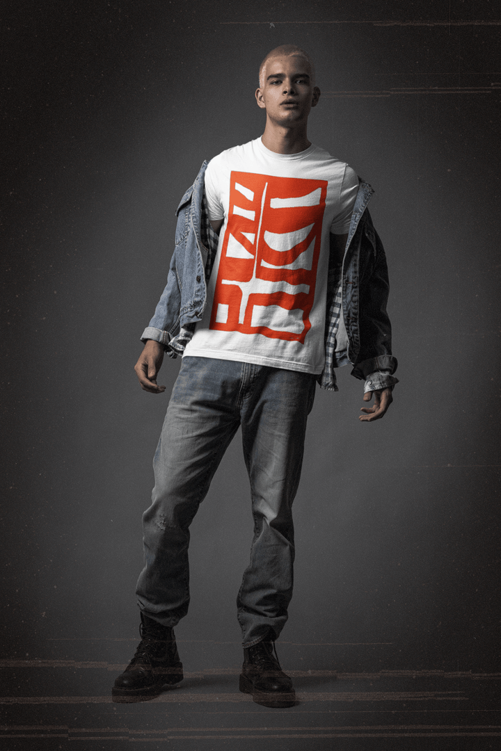 Abstract T-Shirt - Abstract T-Shirt BI - 500 in Black or White at Miami Abstract Inc.