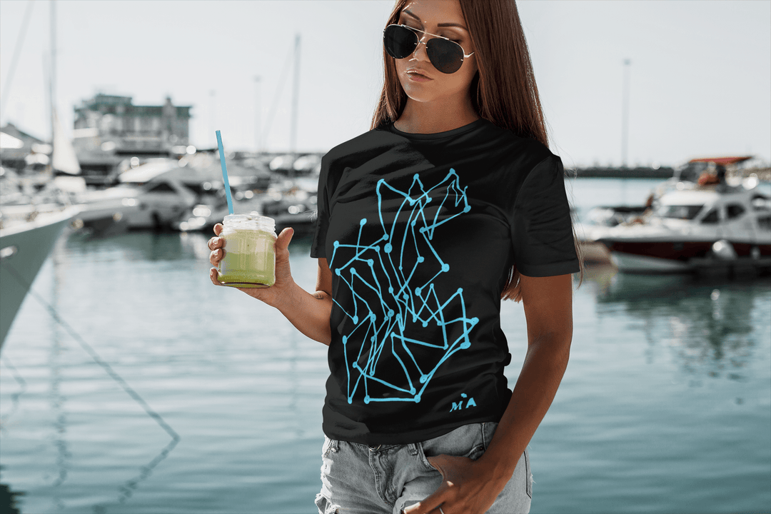 Abstract T-Shirt - Abstract T-Shirt MBC Color Fill in Black or White Cotton or Polyester at Miami Abstract Inc.