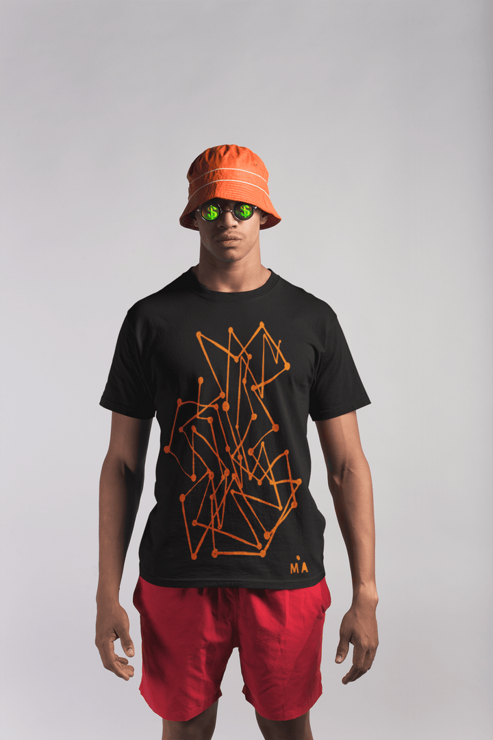 Abstract T-Shirt - Abstract T-Shirt MBC Color Fill in Black or White Cotton or Polyester at Miami Abstract Inc.