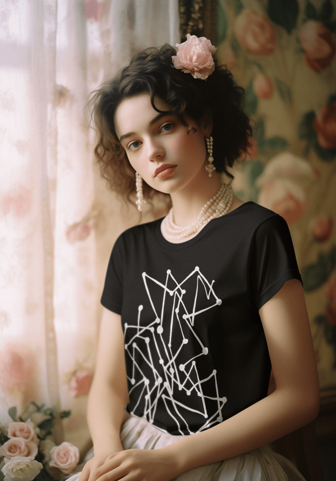 Abstract T-Shirt - Abstract T-Shirt MBC Color Fill in Black or White Cotton or Polyester at Miami Abstract Inc.