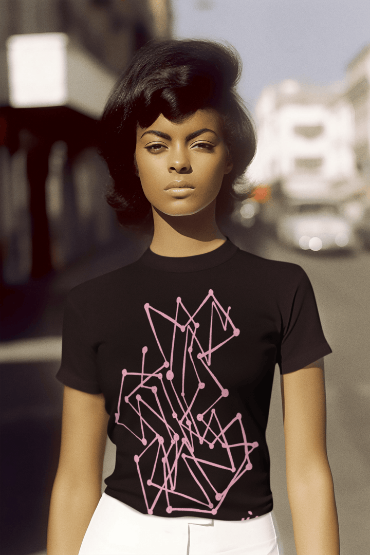 Abstract T-Shirt - Abstract T-Shirt MBC Color Fill in Black or White Cotton or Polyester at Miami Abstract Inc.
