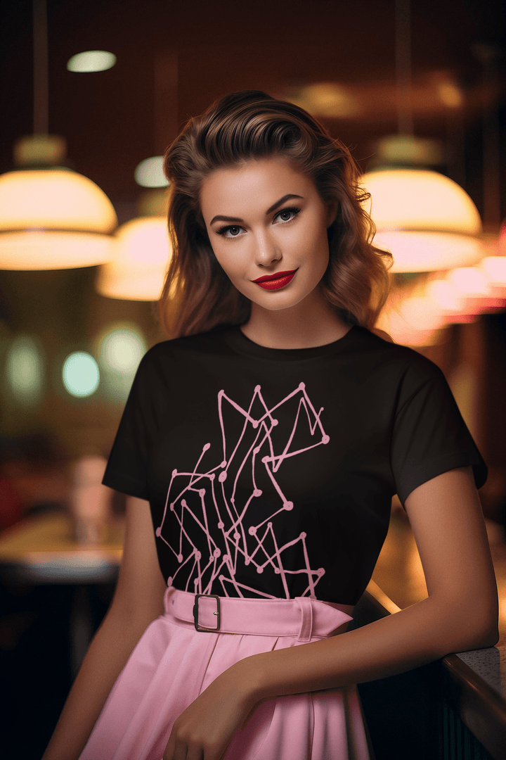 Abstract T-Shirt - Abstract T-Shirt MBC Color Fill in Black or White Cotton or Polyester at Miami Abstract Inc.