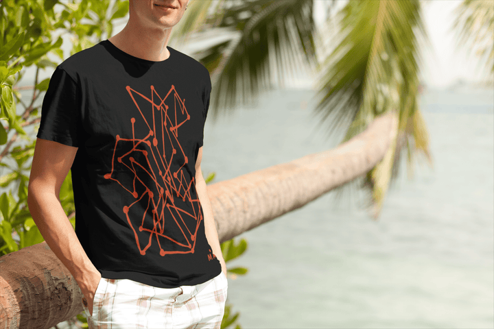 Abstract T-Shirt - Abstract T-Shirt MBC Color Fill in Black or White Cotton or Polyester at Miami Abstract Inc.