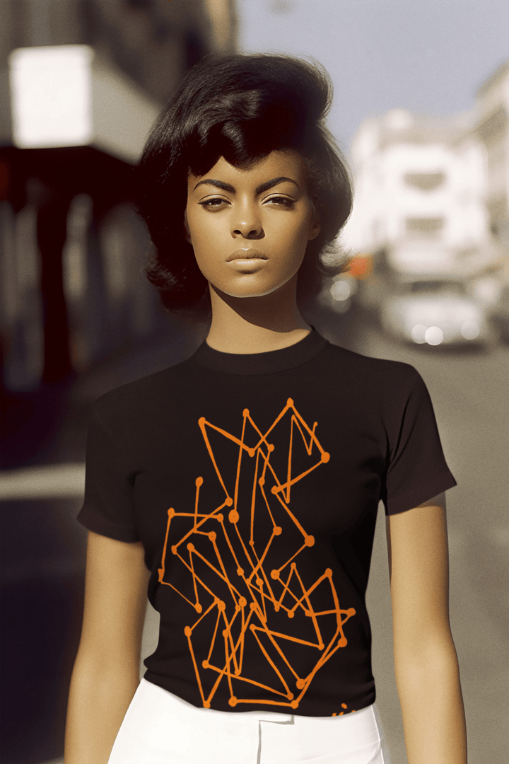 Abstract T-Shirt - Abstract T-Shirt MBC Color Fill in Black or White Cotton or Polyester at Miami Abstract Inc.