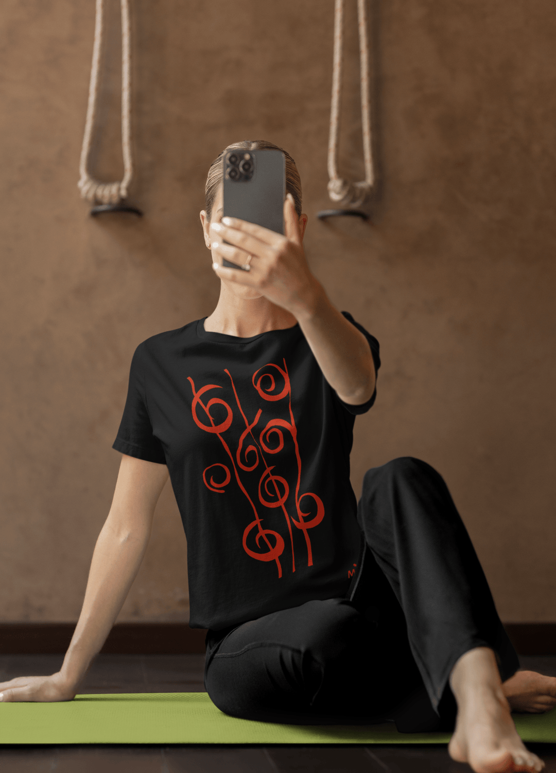 Abstract T-Shirt - Abstract T-Shirt Reeds in Black or White Cotton or Polyester at Miami Abstract Inc.