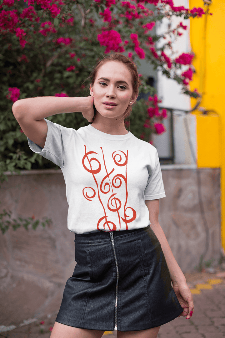 Abstract T-Shirt - Abstract T-Shirt Reeds in Black or White Cotton or Polyester at Miami Abstract Inc.