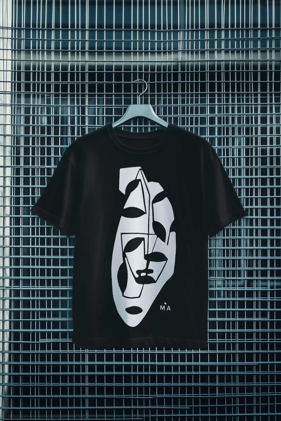 Abstract T-Shirt - Abstract T-Shirt Tranquil in Black or White at Miami Abstract Inc.