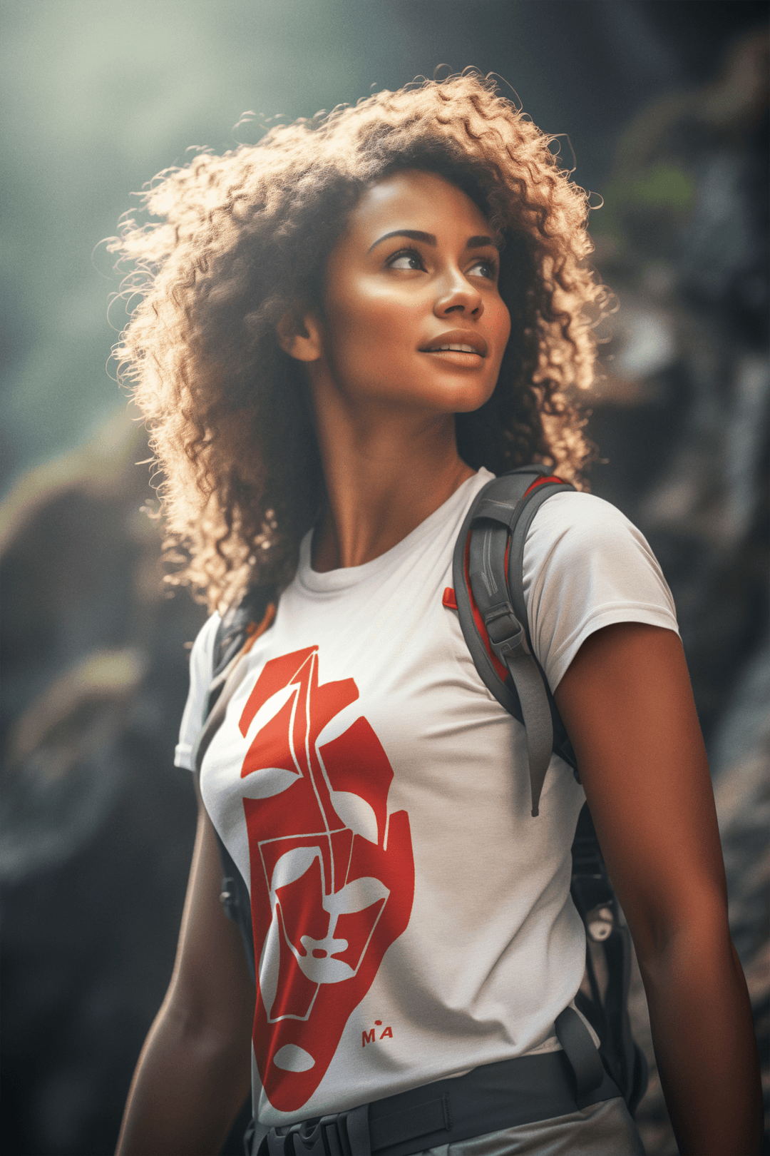 Abstract T-Shirt - Abstract T-Shirt Tranquil in Black or White at Miami Abstract Inc.