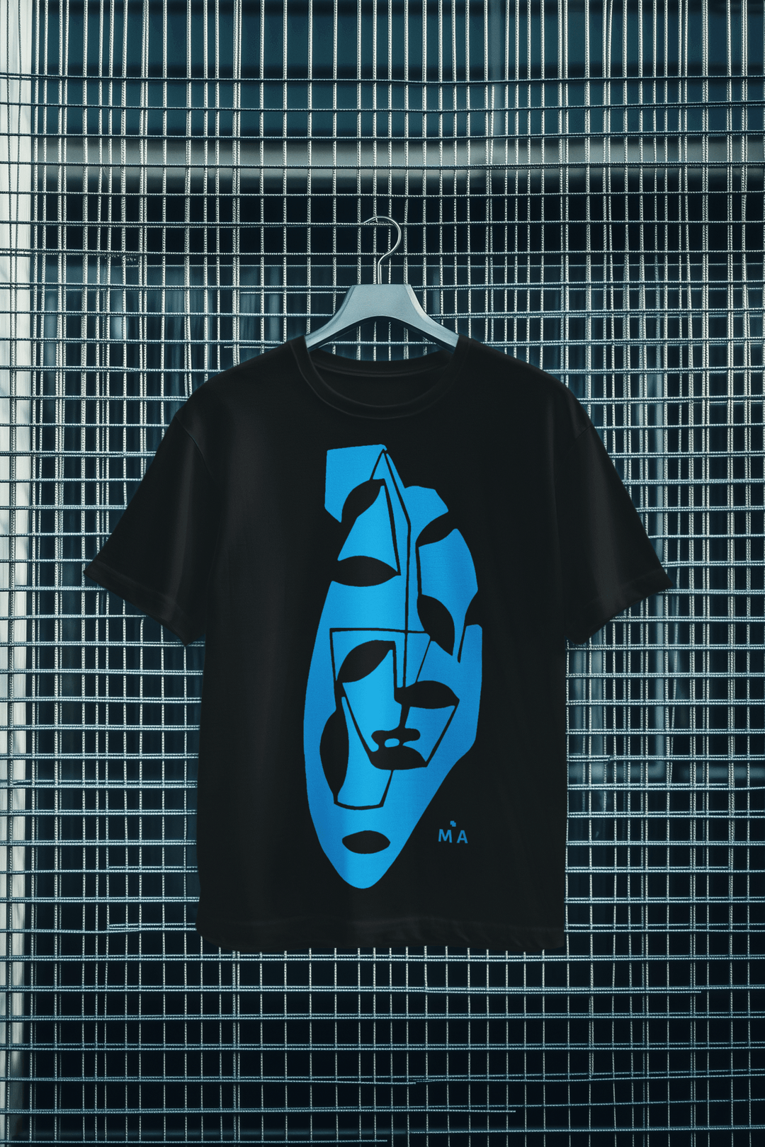 Abstract T-Shirt - Abstract T-Shirt Tranquil in Black or White at Miami Abstract Inc.