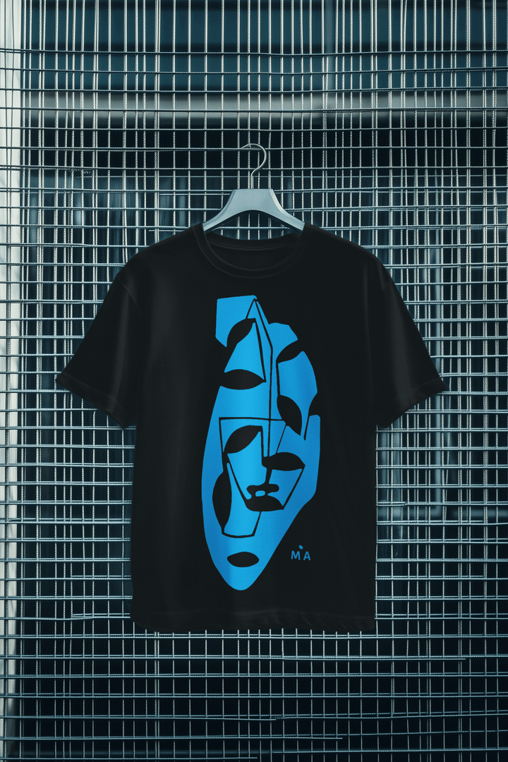 Abstract T-Shirt - Abstract T-Shirt Tranquil in Black or White at Miami Abstract Inc.