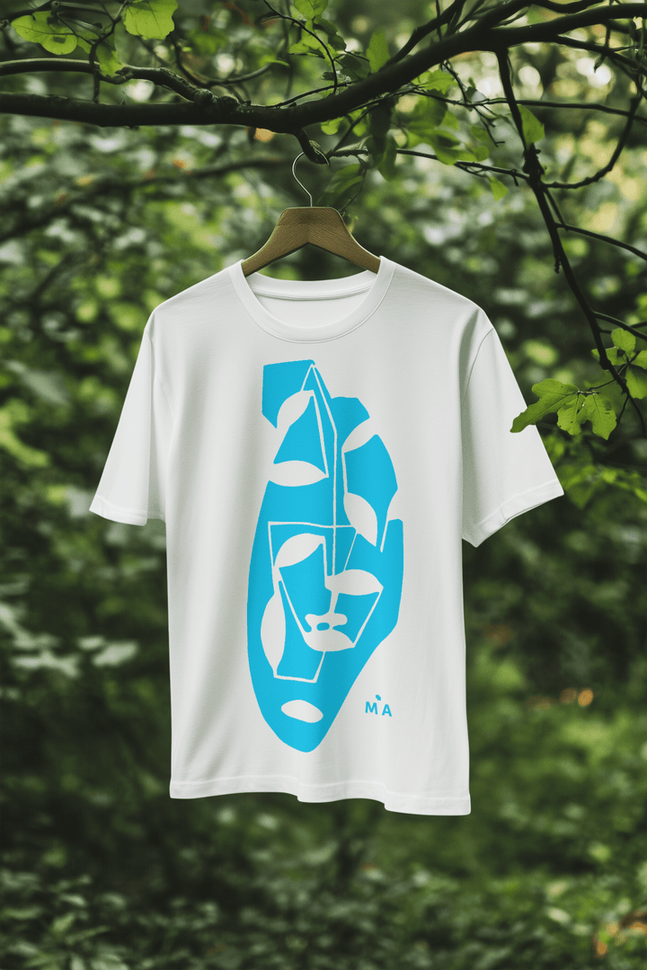 Abstract T-Shirt - Abstract T-Shirt Tranquil in Black or White at Miami Abstract Inc.