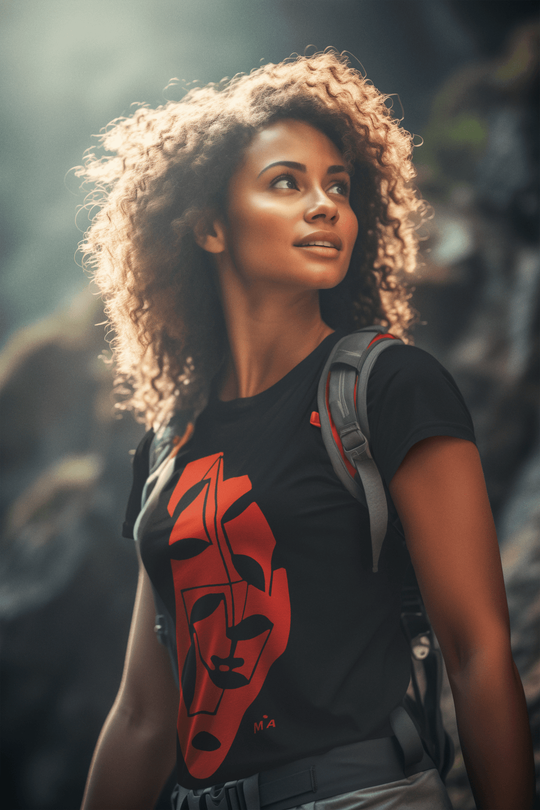 Abstract T-Shirt - Abstract T-Shirt Tranquil in Black or White at Miami Abstract Inc.