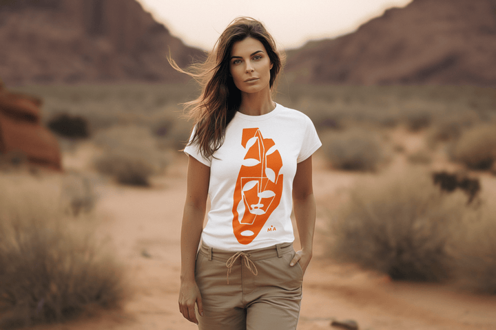 Abstract T-Shirt - Abstract T-Shirt Tranquil in Black or White at Miami Abstract Inc.