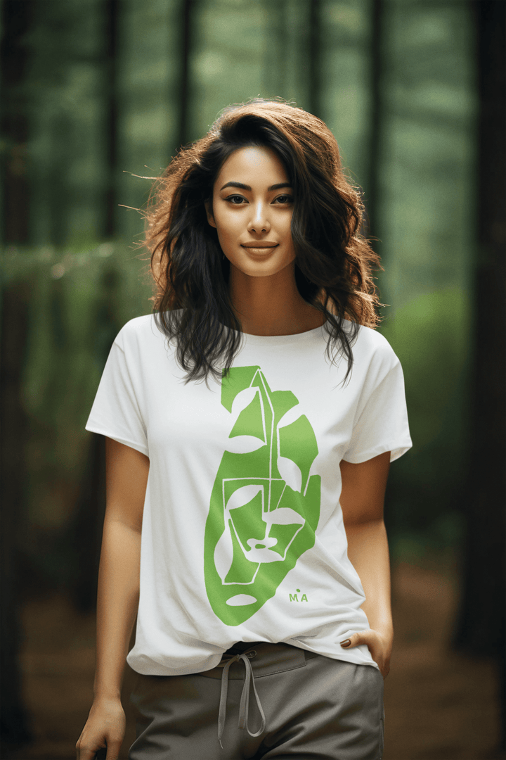 Abstract T-Shirt - Abstract T-Shirt Tranquil in Black or White at Miami Abstract Inc.