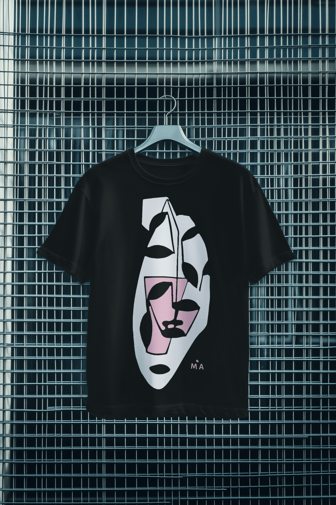 Abstract T-Shirt - Abstract T-Shirt Tranquil in Black or White at Miami Abstract Inc.