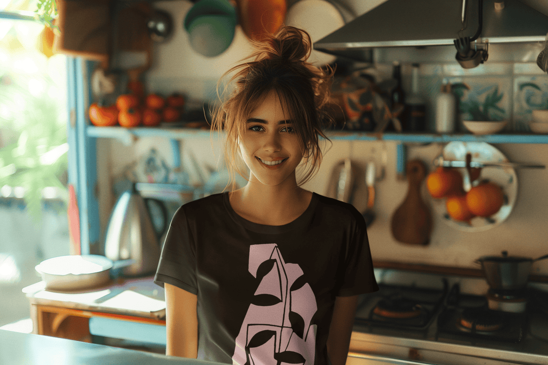 Abstract T-Shirt - Abstract T-Shirt Tranquil in Black or White at Miami Abstract Inc.