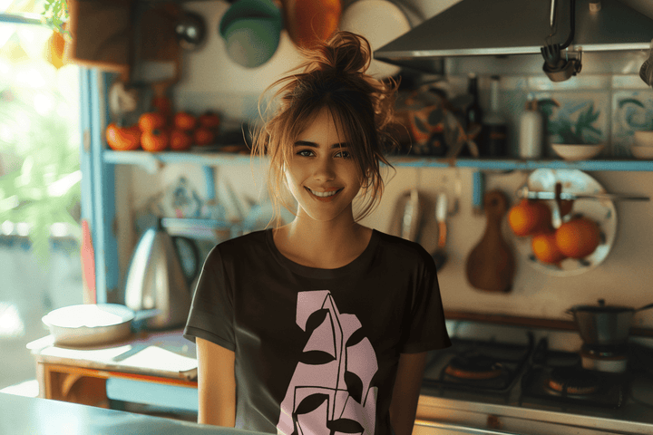 Abstract T-Shirt - Abstract T-Shirt Tranquil in Black or White at Miami Abstract Inc.