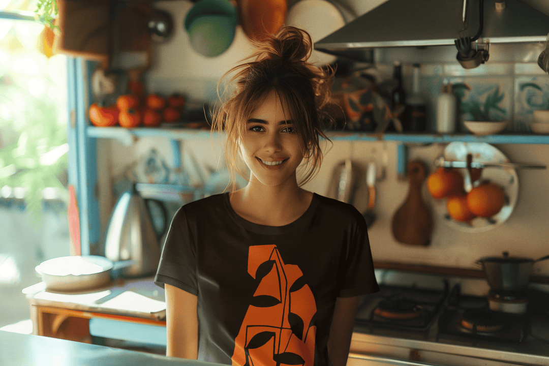 Abstract T-Shirt - Abstract T-Shirt Tranquil in Black or White at Miami Abstract Inc.