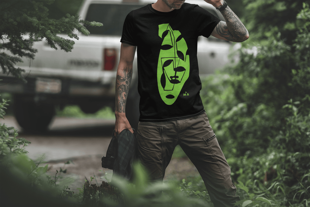 Abstract T-Shirt - Abstract T-Shirt Tranquil in Black or White at Miami Abstract Inc.
