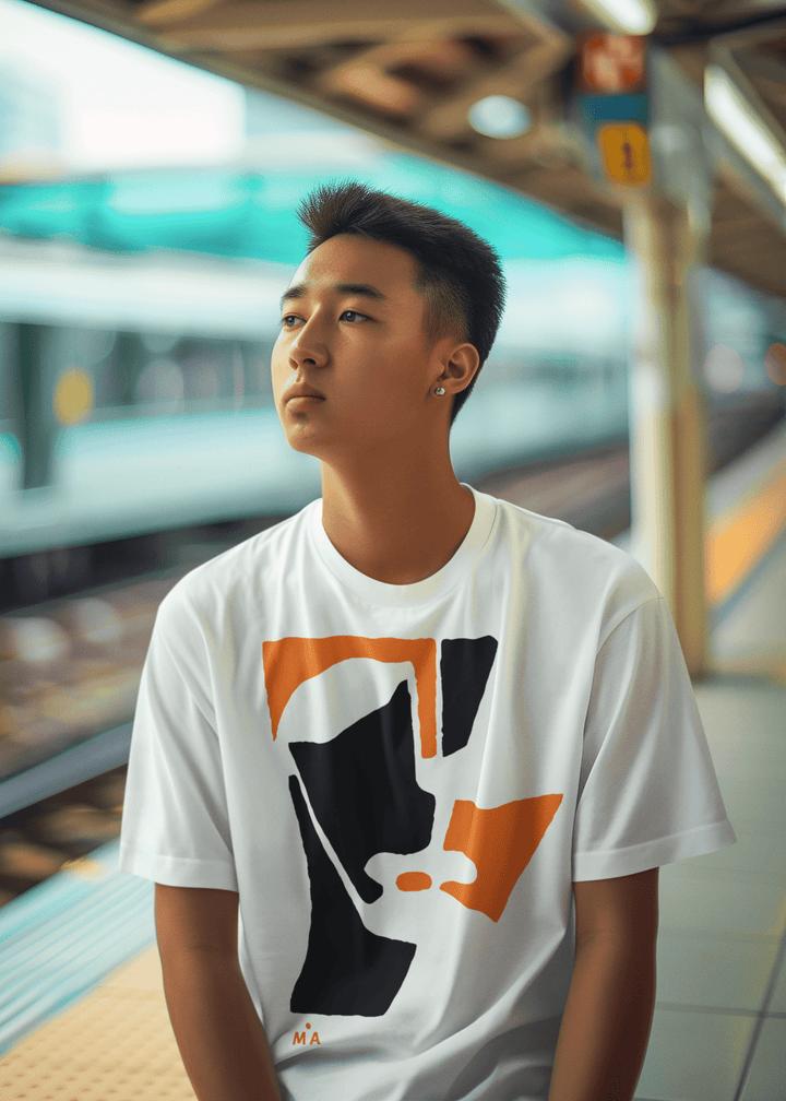 Abstract T-Shirt - Abstract T-Shirt XT5 in Black or White at Miami Abstract Inc.