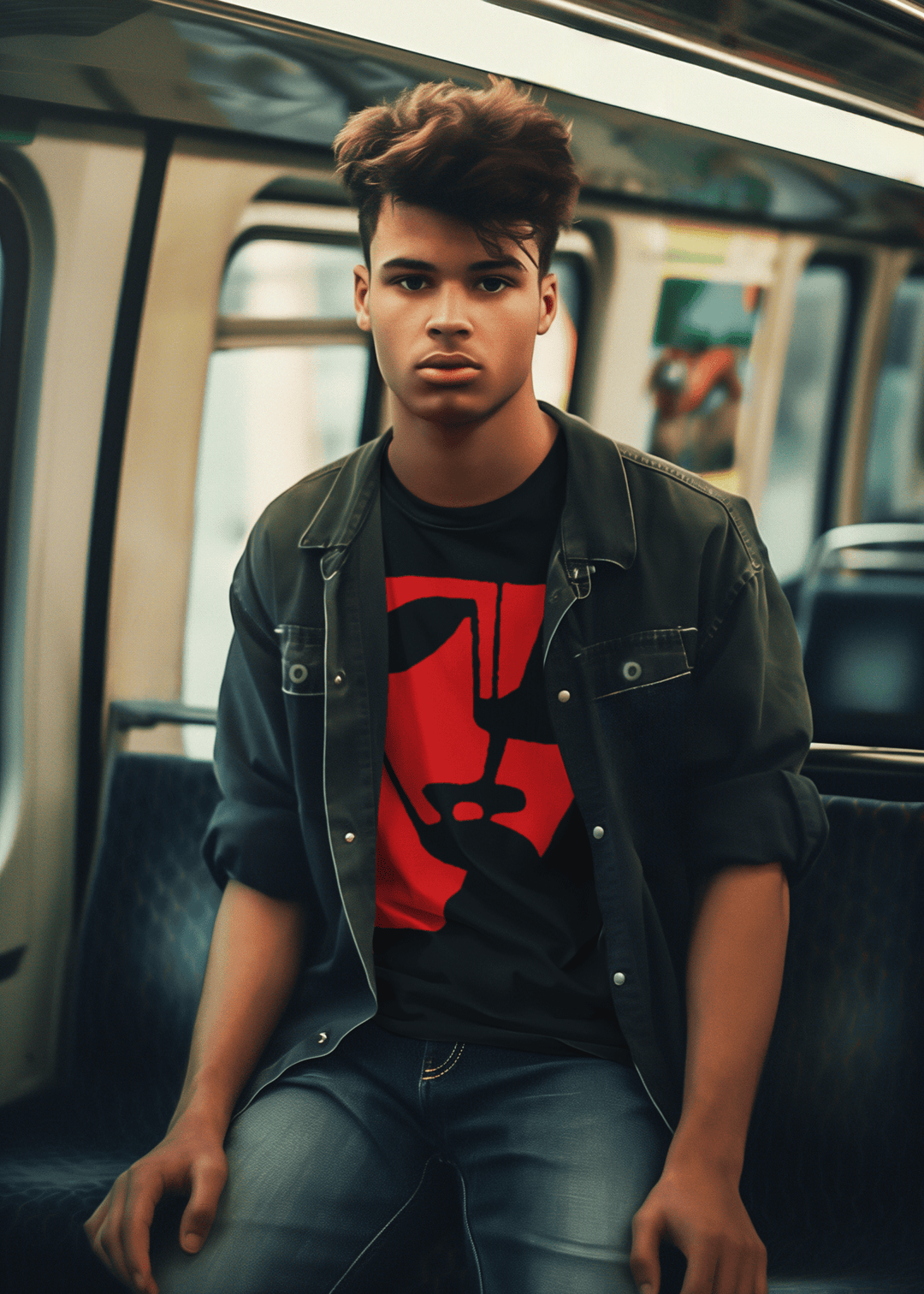 Abstract T-Shirt - Abstract T-Shirt XT5 in Black or White at Miami Abstract Inc.