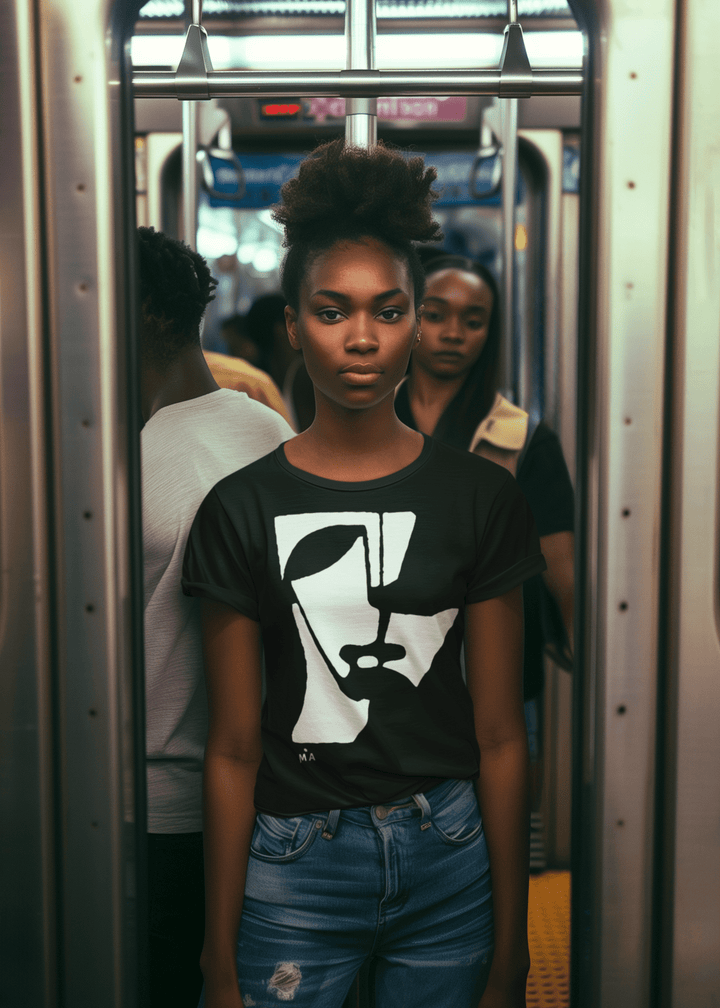 Abstract T-Shirt - Abstract T-Shirt XT5 in Black or White at Miami Abstract Inc.