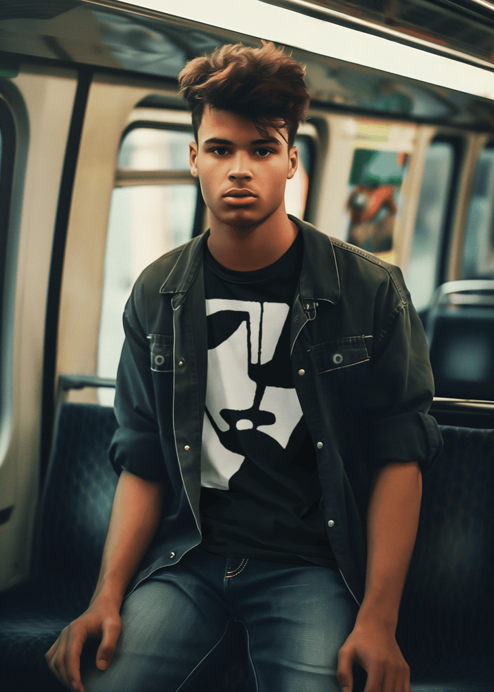 Abstract T-Shirt - Abstract T-Shirt XT5 in Black or White at Miami Abstract Inc.