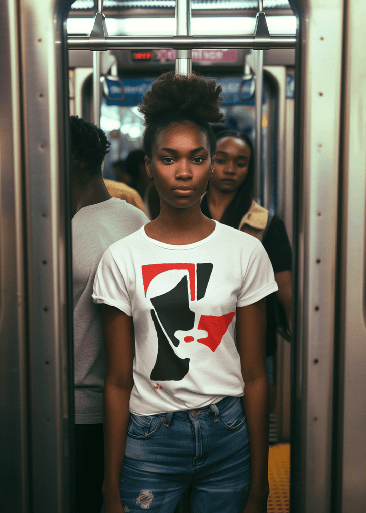 Abstract T-Shirt - Abstract T-Shirt XT5 in Black or White at Miami Abstract Inc.