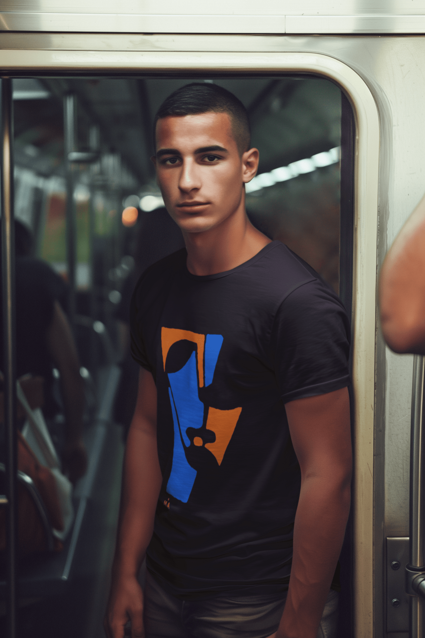 Abstract T-Shirt - Abstract T-Shirt XT5 in Black or White at Miami Abstract Inc.
