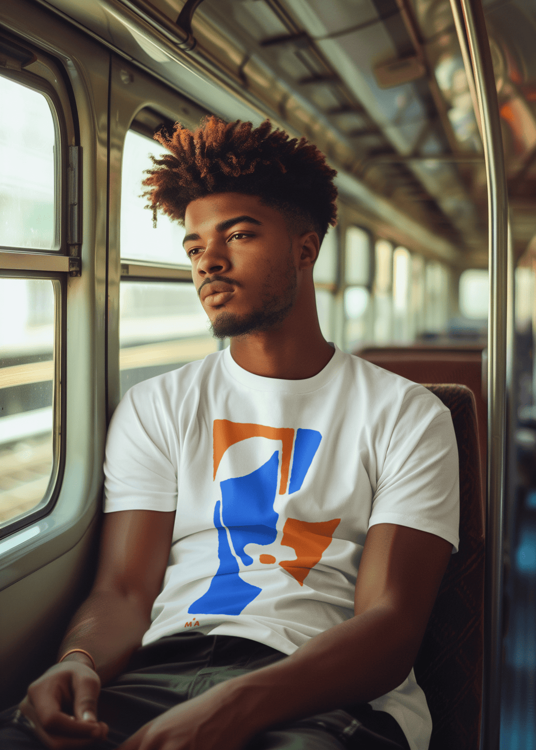 Abstract T-Shirt - Abstract T-Shirt XT5 in Black or White at Miami Abstract Inc.