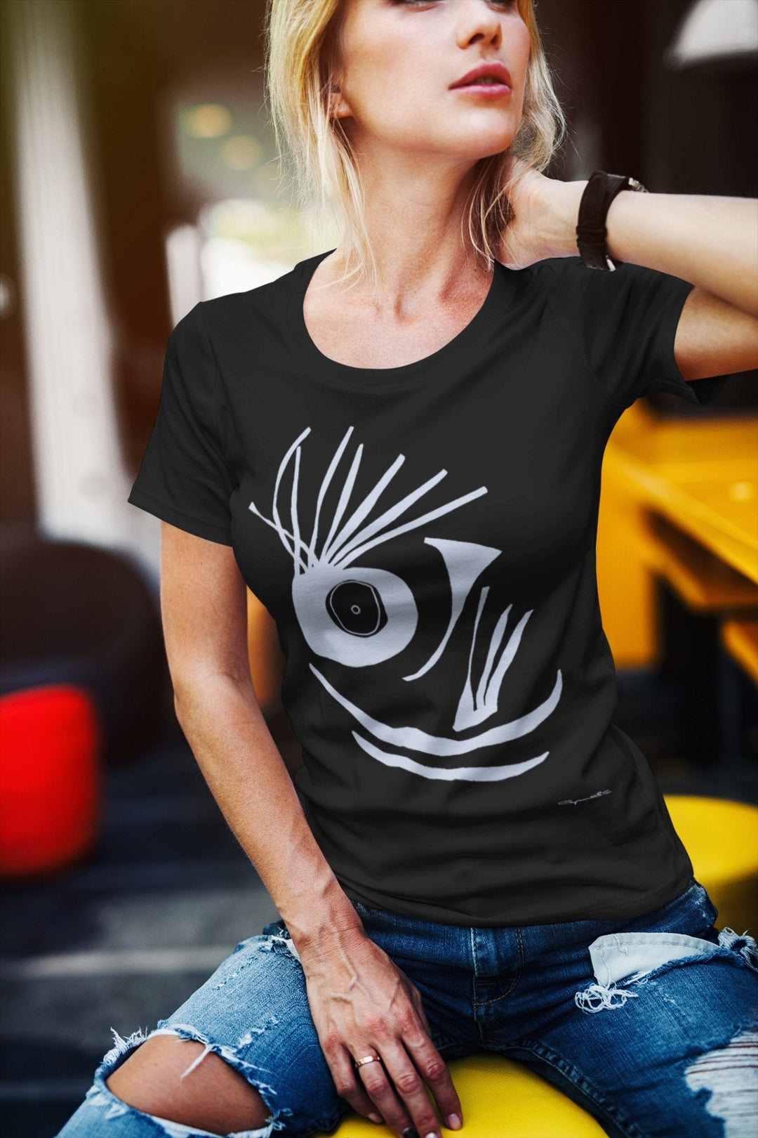 Abstract T-Shirt - Annie - Abstract T-Shirt at Miami Abstract Inc.