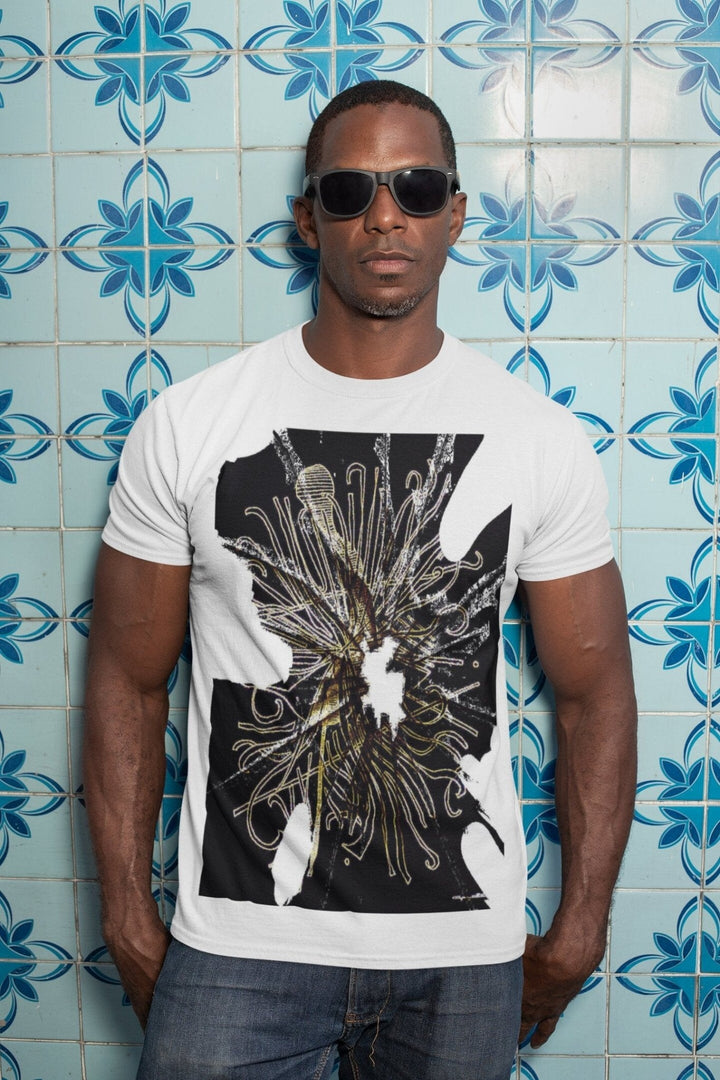 Abstract T-Shirt - Aqualace - Abstract T-Shirt at Miami Abstract Inc.
