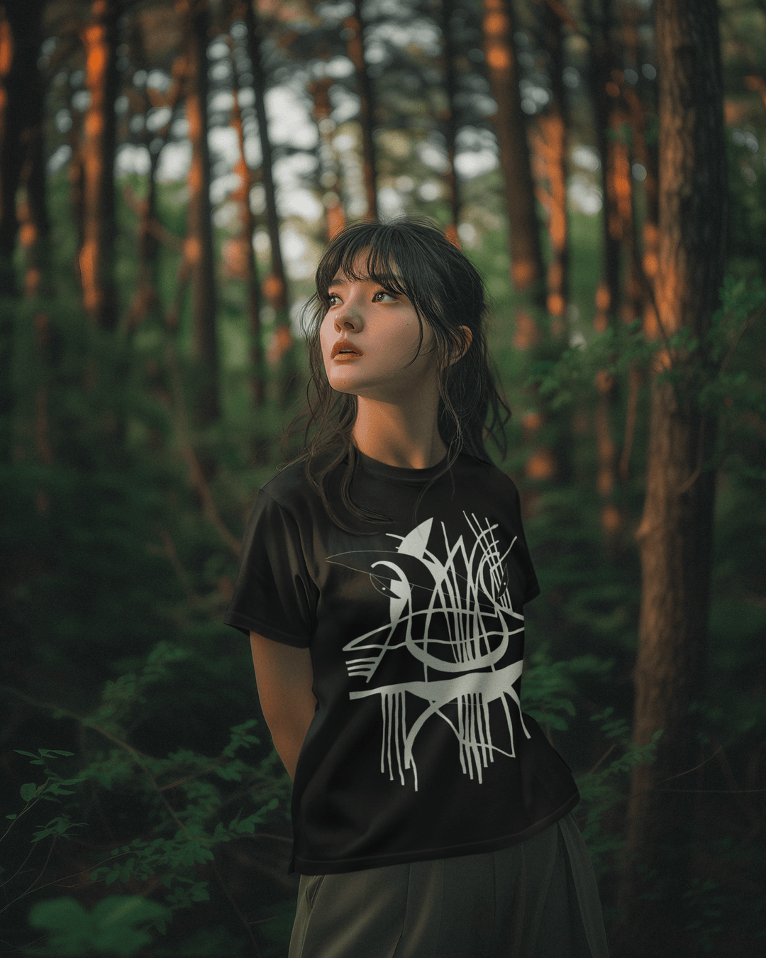 Abstract T-Shirt - Black Abstract T-Shirt Mister at Miami Abstract Inc.