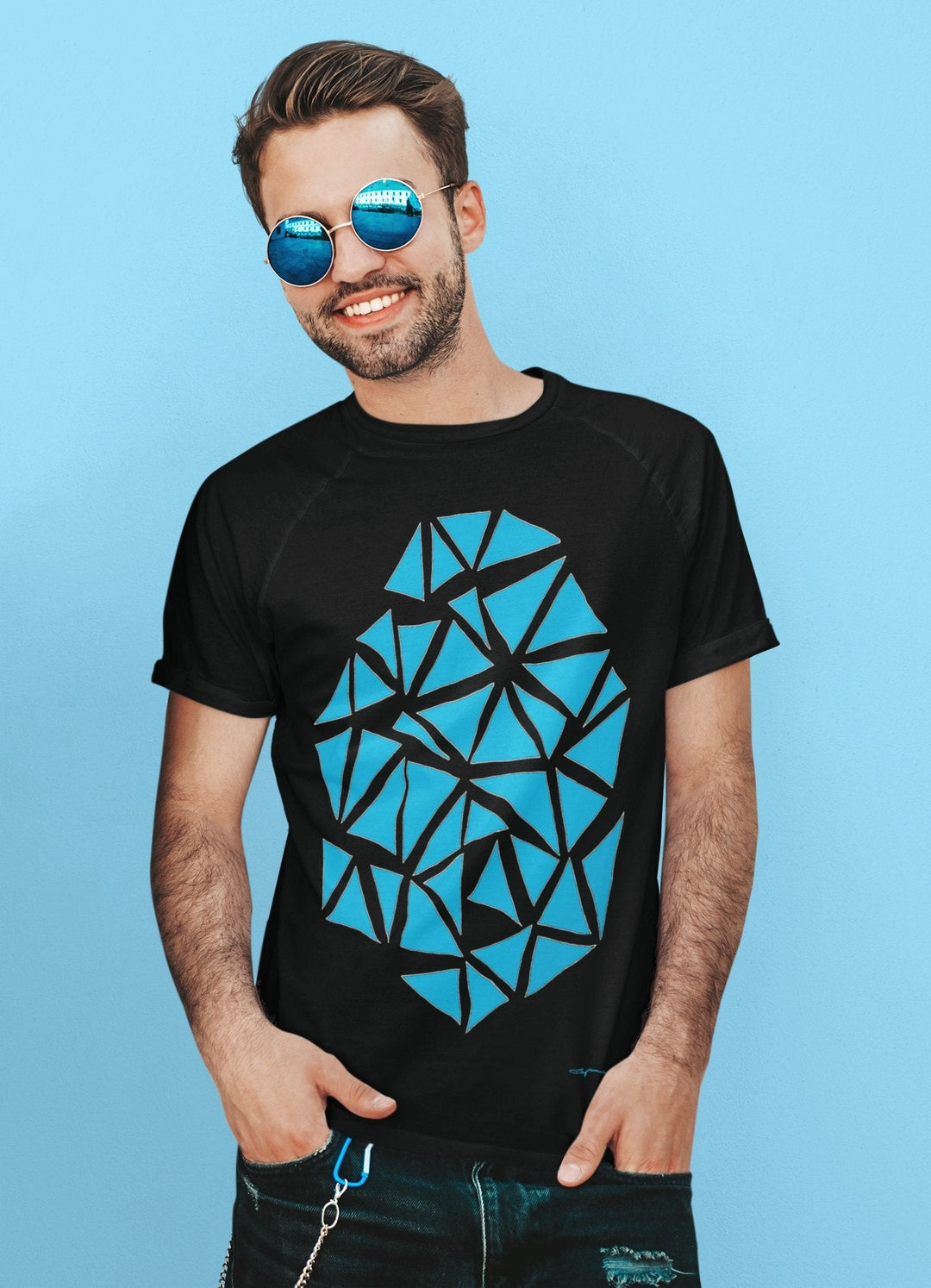 Abstract T-Shirt - Colorful Abstract T-Shirt, Nest Floating in Color. Stand Out In Style With A Unique Colorful Design at Miami Abstract Inc.