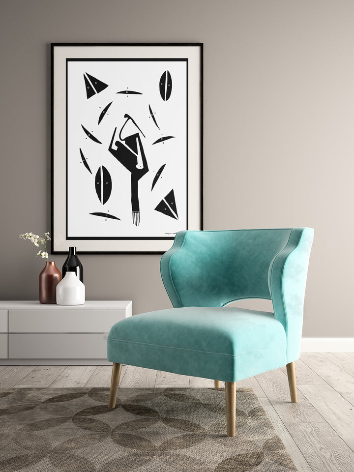 Abstract Wall Art - Abstract Wall Art Printed on Canvas Bala at Miami Abstract Inc.