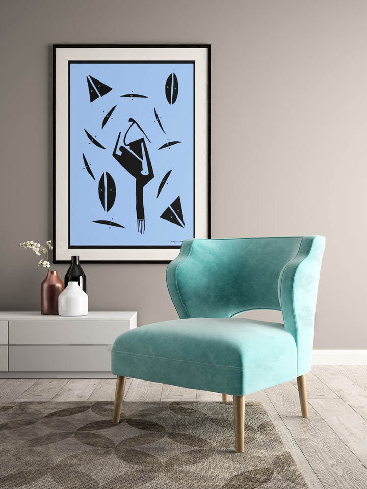 Abstract Wall Art - Abstract Wall Art Printed on Canvas Bala at Miami Abstract Inc.