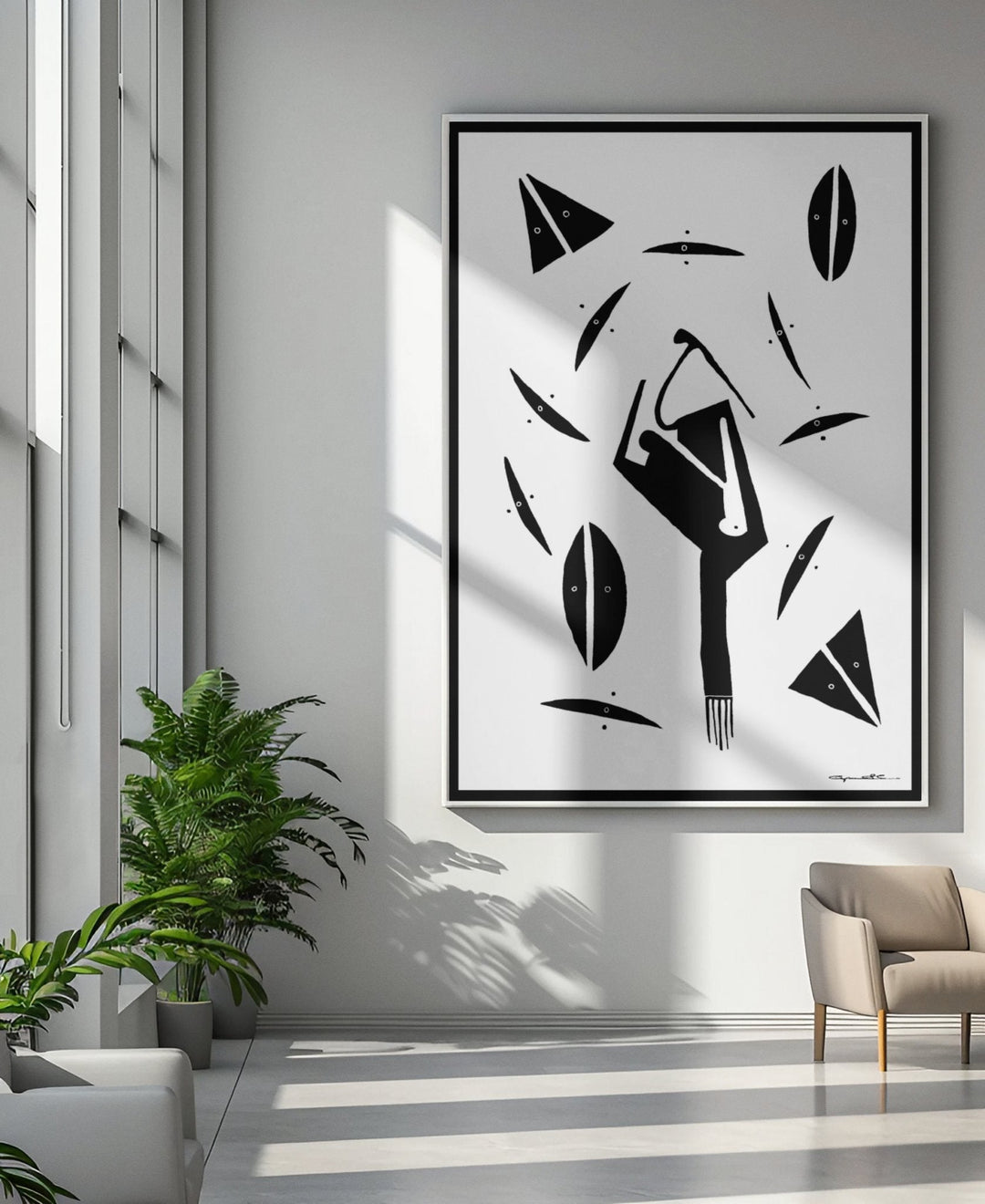 Abstract Wall Art - Abstract Wall Art Printed on Canvas Bala at Miami Abstract Inc.