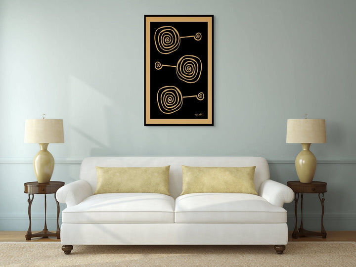 Abstract Wall Art - Abstract Wall Art Printed on Canvas Lollypops at Miami Abstract Inc.