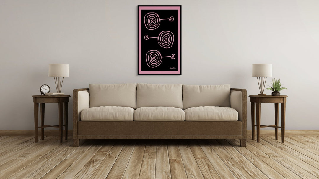 Abstract Wall Art - Abstract Wall Art Printed on Canvas Lollypops at Miami Abstract Inc.