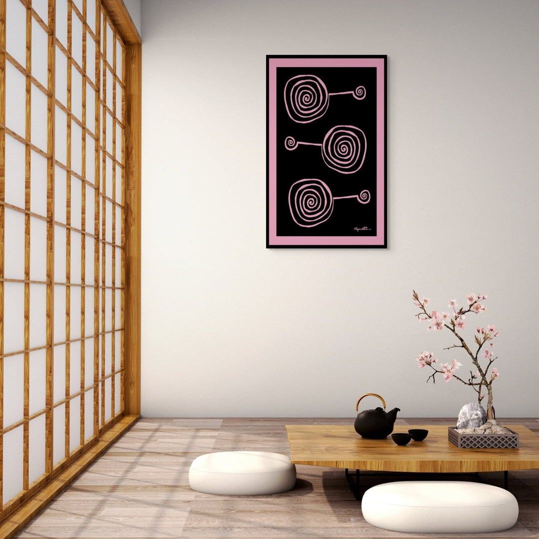 Abstract Wall Art - Abstract Wall Art Printed on Canvas Lollypops at Miami Abstract Inc.