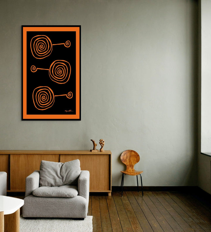 Abstract Wall Art - Abstract Wall Art Printed on Canvas Lollypops at Miami Abstract Inc.