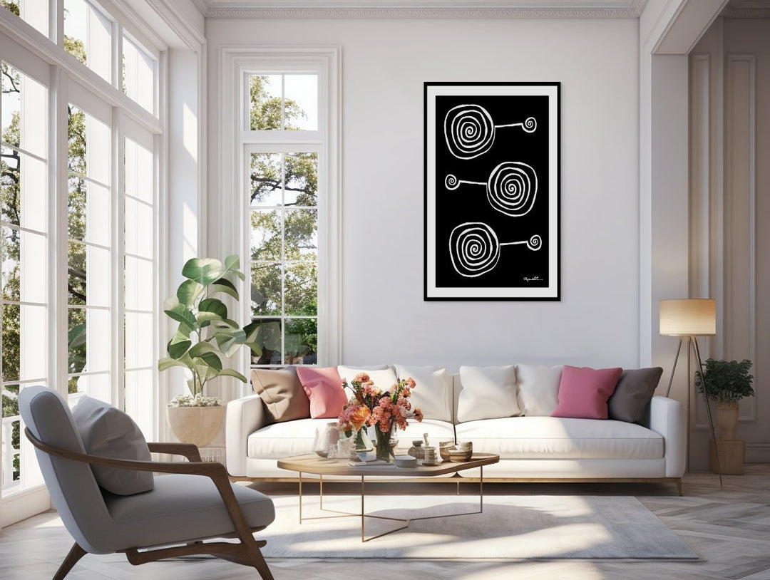 Abstract Wall Art - Abstract Wall Art Printed on Canvas Lollypops at Miami Abstract Inc.