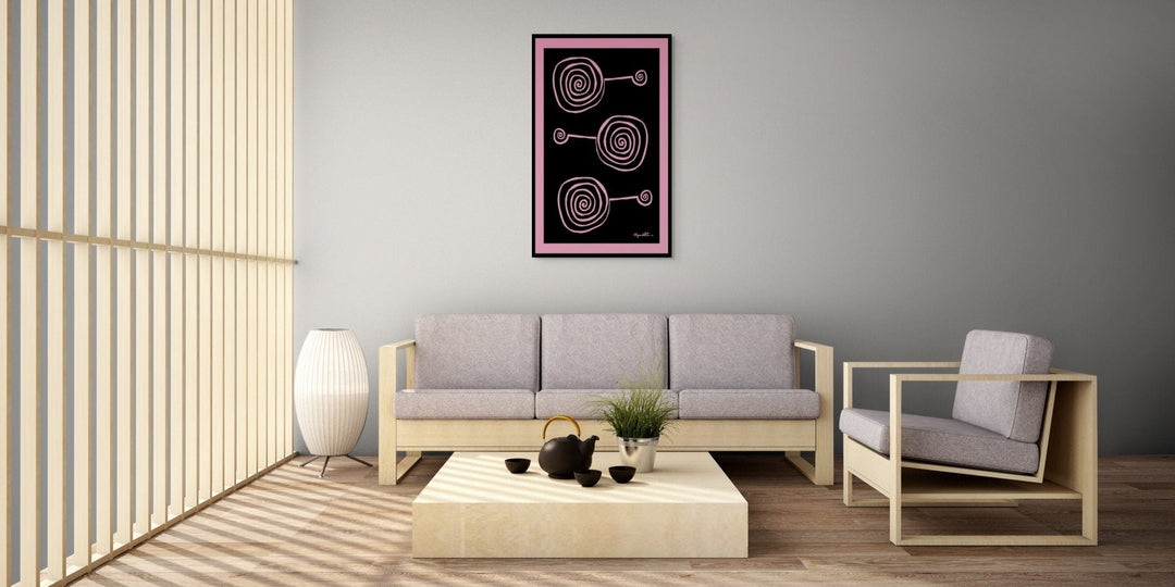 Abstract Wall Art - Abstract Wall Art Printed on Canvas Lollypops at Miami Abstract Inc.