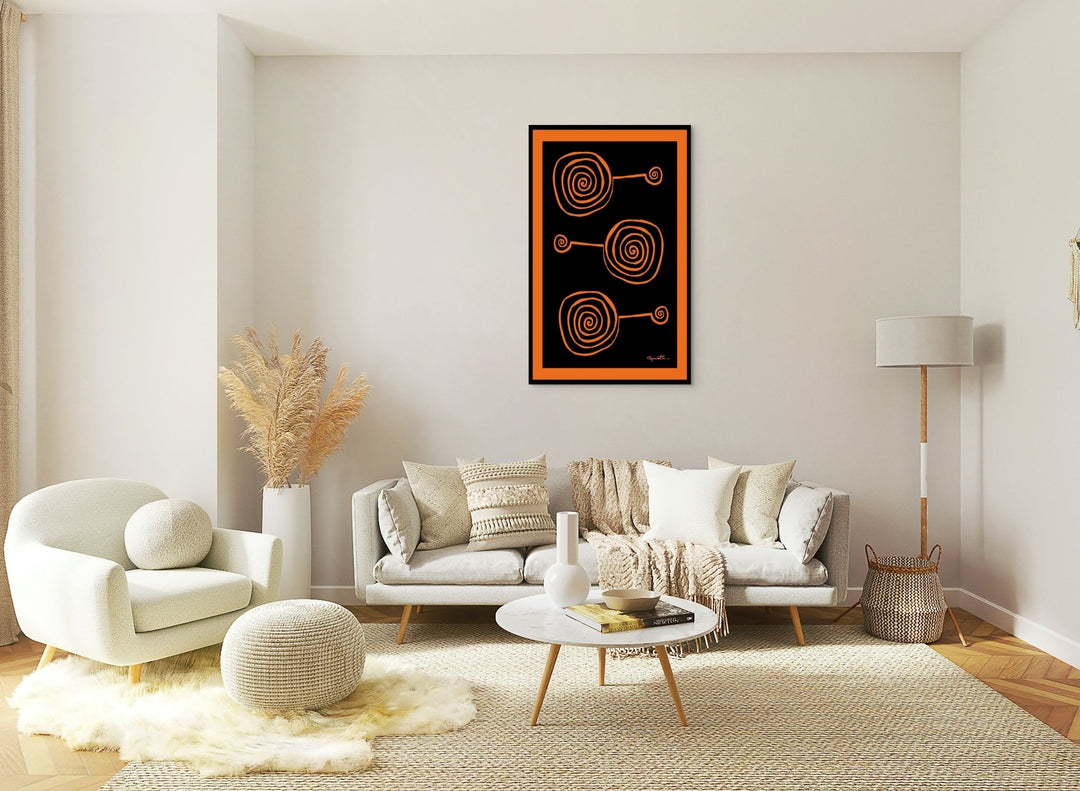 Abstract Wall Art - Abstract Wall Art Printed on Canvas Lollypops at Miami Abstract Inc.