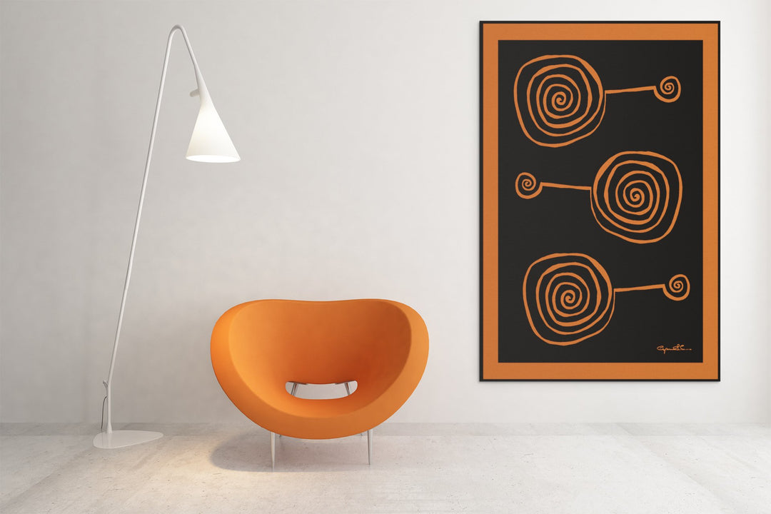 Abstract Wall Art - Abstract Wall Art Printed on Canvas Lollypops at Miami Abstract Inc.