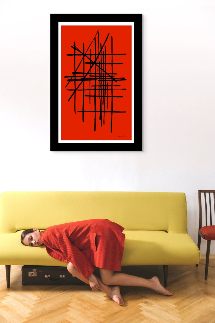 Abstract Wall Art - Abstract Wall Art Printed on Canvas Nfear Full Color at Miami Abstract Inc.