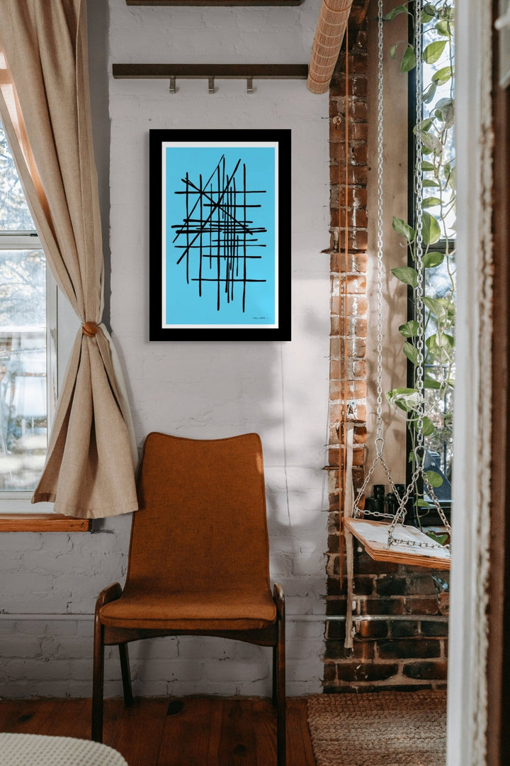 Abstract Wall Art - Abstract Wall Art Printed on Canvas Nfear Full Color at Miami Abstract Inc.