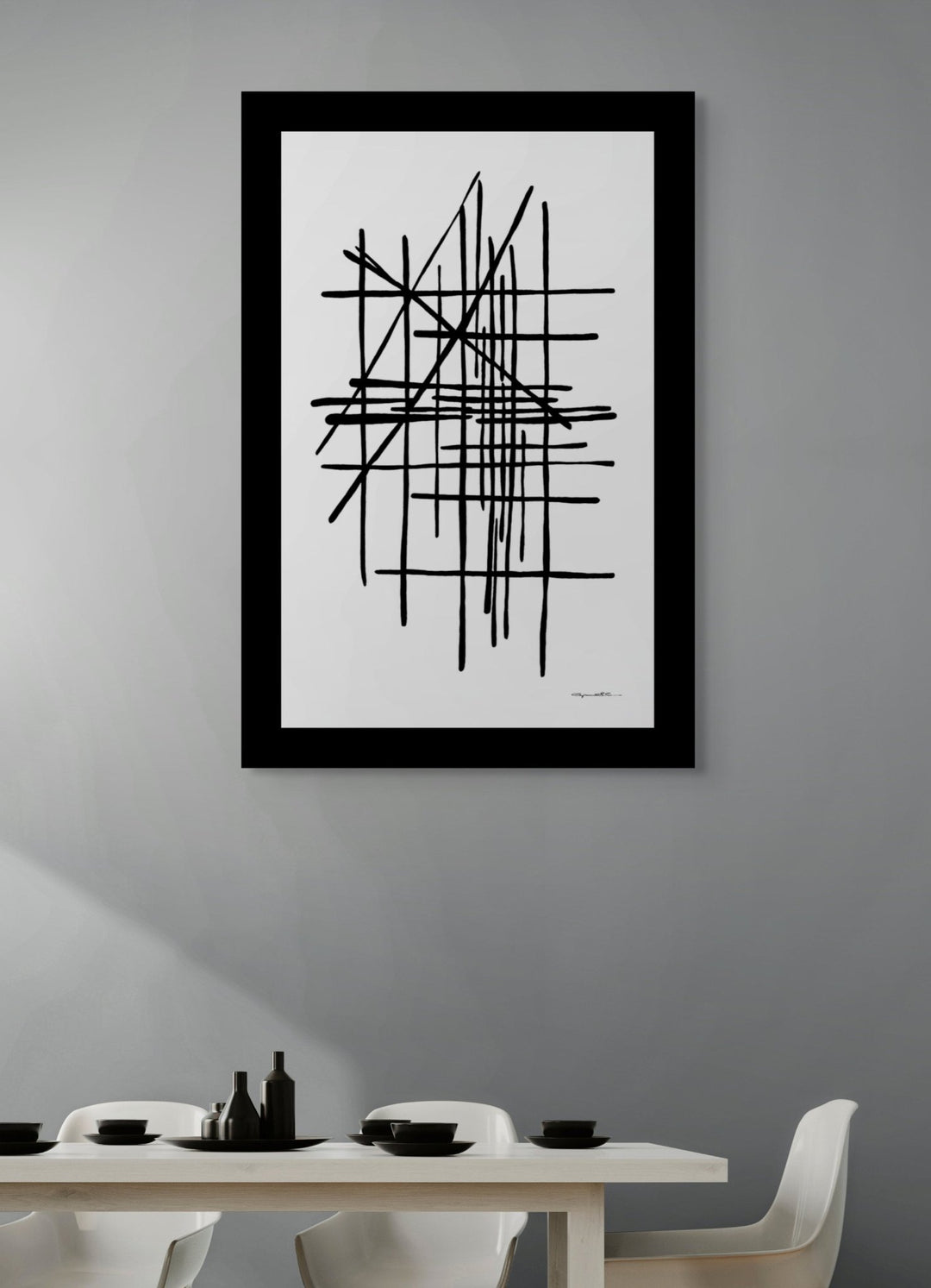 Abstract Wall Art - Abstract Wall Art Printed on Canvas Nfear Full Color at Miami Abstract Inc.